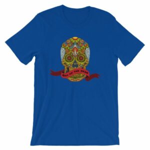 Day of the Dead Sugar Skull Dia de los Muertos T-Shirt - Image 10