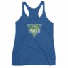 Hawaii State Cool Crossed Surfboards Tropical Women's Racerback Tank - Image 9
