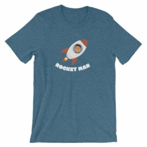 Kim Jong Un North Koreas Rocket Man Funny T-Shirt - Image 2