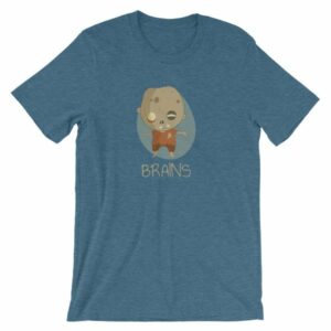 Zombie Brains Cute Funny Creepy Halloween T-Shirt - Image 6