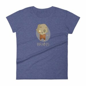 Zombie Brains Cute Funny Creepy Halloween Women's T-Shirt - Image 6