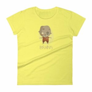 Zombie Brains Cute Funny Creepy Halloween Women's T-Shirt - Image 12