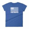 I Stand American Flag Hashtag Anthem Woman's T-Shirt - Image 9