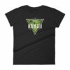 Hawaii State Cool Crossed Surfboards Tropical Woman's T-Shirt