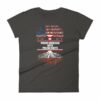 Proud American With Polish Roots Heritage Woman's T-Shirt - Image 2