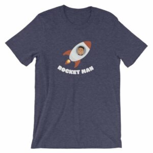 Kim Jong Un North Koreas Rocket Man Funny T-Shirt - Image 4