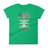 Proud American With Polish Roots Heritage Woman's T-Shirt - Image 10