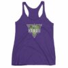 Hawaii State Cool Crossed Surfboards Tropical Women's Racerback Tank - Image 7