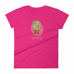 Zombie Brains Cute Funny Creepy Halloween Women's T-Shirt - Image 16