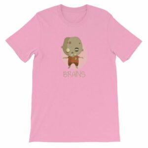 Zombie Brains Cute Funny Creepy Halloween T-Shirt - Image 25