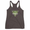 Hawaii State Cool Crossed Surfboards Tropical Women's Racerback Tank - Image 2