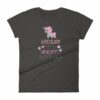Because Im A Unicorn Thats Why Funny Unicorn Lovers Women's T-Shirt - Image 2