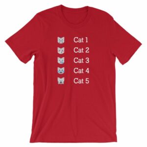 Hurricane Category Cat Scale Funny Cat lovers T-Shirt - Image 13