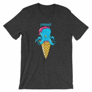 Yummy Octopus Ice Cream Cone Funny Sea Life T-Shirt - Image 7