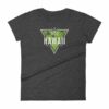 Hawaii State Cool Crossed Surfboards Tropical Woman's T-Shirt - Image 3