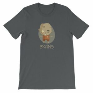 Zombie Brains Cute Funny Creepy Halloween T-Shirt - Image 11