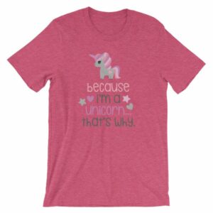 Because Im A Unicorn Thats Why Funny Unicorn Lovers T-Shirt - Image 13