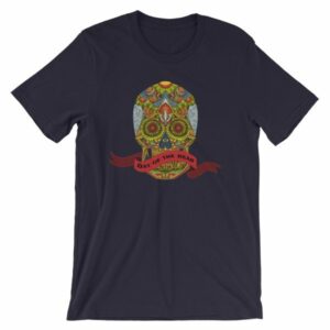 Day of the Dead Sugar Skull Dia de los Muertos T-Shirt - Image 7