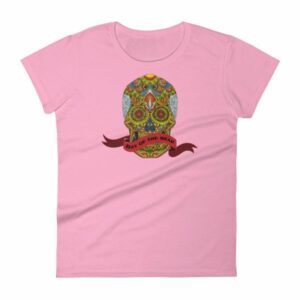Day of the Dead Sugar Skull Dia de los Muertos Woman's T-Shirt - Image 16