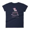 Because Im A Unicorn Thats Why Funny Unicorn Lovers Women's T-Shirt - Image 4