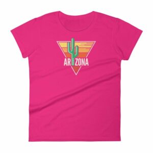 Phoenix Arizona Cactus Sunset State Pride Woman's T-Shirt - Image 16