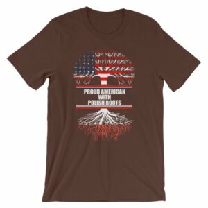 Proud American With Polish Roots Heritage T-Shirt - Image 2
