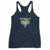 Hawaii State Cool Crossed Surfboards Tropical Women's Racerback Tank - Image 5