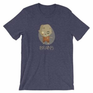 Zombie Brains Cute Funny Creepy Halloween T-Shirt - Image 8