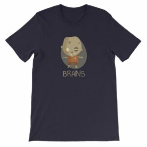 Zombie Brains Cute Funny Creepy Halloween T-Shirt - Image 13