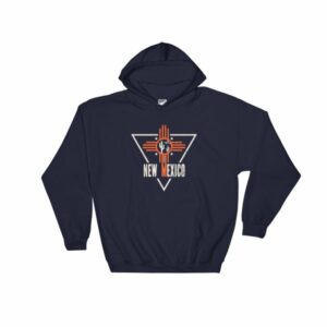 New Mexico Land of Enchantment Zia Sun State Hooded Sweatshirt - Image 2