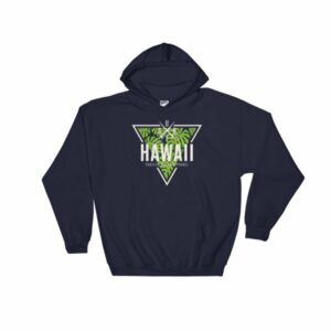 Hawaii State Cool Crossed Surfboards Tropical Hooded Sweatshirt - Image 2