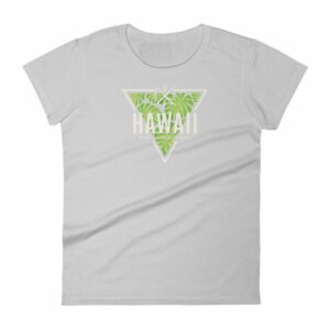Hawaii State Cool Crossed Surfboards Tropical Woman's T-Shirt - Image 11
