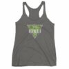 Hawaii State Cool Crossed Surfboards Tropical Women's Racerback Tank - Image 4