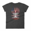 Proud American With Polish Roots Heritage Woman's T-Shirt - Image 3