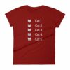 Hurricane Category Cat Scale Funny Cat lovers Women's T-Shirt - Image 14