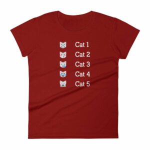 Hurricane Category Cat Scale Funny Cat lovers Women's T-Shirt - Image 14