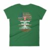 Proud American With Polish Roots Heritage Woman's T-Shirt - Image 8