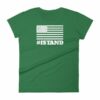 I Stand American Flag Hashtag Anthem Woman's T-Shirt - Image 8