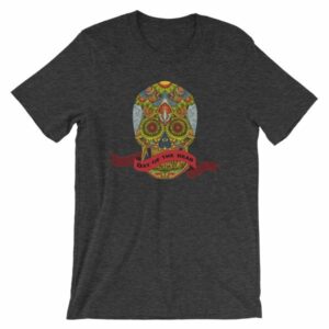 Day of the Dead Sugar Skull Dia de los Muertos T-Shirt - Image 8