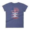 Proud American With Polish Roots Heritage Woman's T-Shirt - Image 6