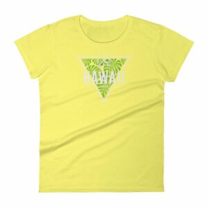 Hawaii State Cool Crossed Surfboards Tropical Woman's T-Shirt - Image 12