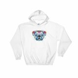 Pug Sugar Skull Day of The Dead Pug Dog Lovers Hooded Sweatshirt