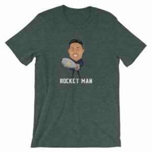 Kim Jong Un North Koreas Rocket Man Funny T-Shirt - Image 3