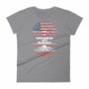 Proud American With Polish Roots Heritage Woman's T-Shirt - Image 5