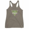 Hawaii State Cool Crossed Surfboards Tropical Women's Racerback Tank - Image 6
