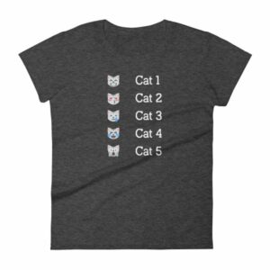 Hurricane Category Cat Scale Funny Cat lovers Women's T-Shirt - Image 3