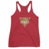 Hawaii State Cool Crossed Surfboards Tropical Women's Racerback Tank - Image 13