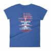 Proud American With Polish Roots Heritage Woman's T-Shirt - Image 9