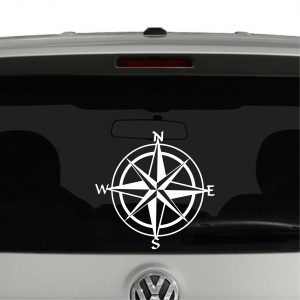 Compass Nautical Hiking Vinyl Decal Sticker