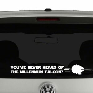 You've never heard of the Millennium Falcon Star Wars Vinyl Decal Sticker